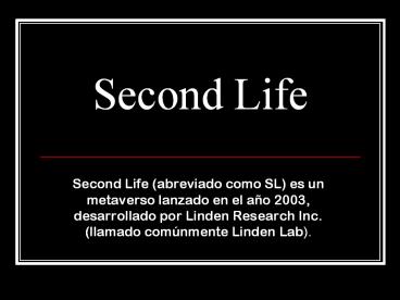 Second Life