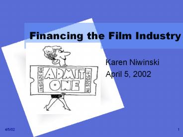 Financing the Film Industry