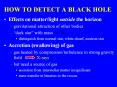 HOW TO DETECT A BLACK HOLE PowerPoint PPT Presentation
