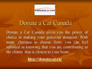 Vehicle Donation - Donate a Car Canada