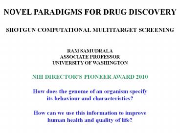 NOVEL%20PARADIGMS%20FOR%20DRUG%20DISCOVERY