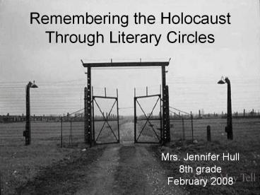 Remembering the Holocaust Through Literary Circles