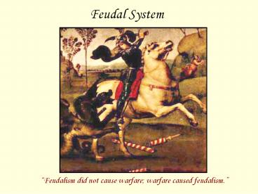 Feudal System