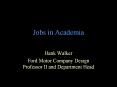 Jobs in Academia PowerPoint PPT Presentation