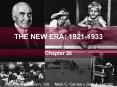 THE NEW ERA: 1921-1933 PowerPoint PPT Presentation