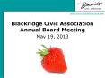 Blackridge Civic Association Annual Board Meeting PowerPoint PPT Presentation