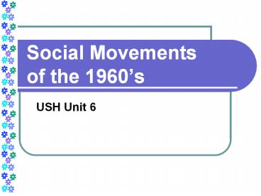 Social Movements of the 1960