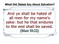 What Did Jesus Say About Salvation? PowerPoint PPT Presentation