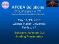 AFCEA Solutions Critical Issues in C4I: George Mason University Symposium PowerPoint PPT Presentation