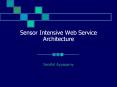 Sensor Intensive Web Service Architecture PowerPoint PPT Presentation
