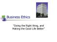 Business Ethics PowerPoint PPT Presentation