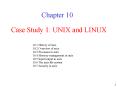 Case Study 1: UNIX and LINUX PowerPoint PPT Presentation