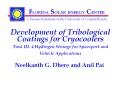 Development of Tribological Coatings for Cryocoolers Task III. 4 Hydrogen Storage for Spaceport and Vehicle Applications PowerPoint PPT Presentation