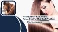 Healthy Diet And Herbal Remedies For Hair Fall Problem