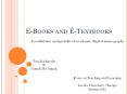 E-Books and E-Textbooks PowerPoint PPT Presentation