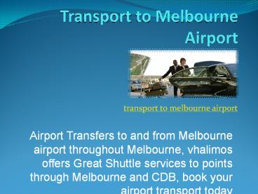 private transport melbourne