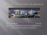 private transport in melbourne