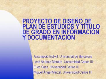 PROYECTO DE DISE