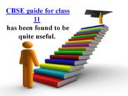 Learn better with CBSE guide for class 11