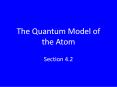 The Quantum Model of the Atom PowerPoint PPT Presentation