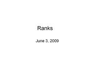 Ranks