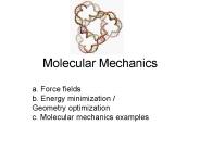 Molecular Mechanics
