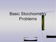 Basic Stoichiometry Problems