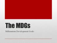 The MDGs