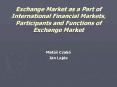 Exchange Market as a Part of International Financial Markets, Participants and Functions of Exchange Market PowerPoint PPT Presentation