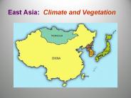 East Asia: Climate and Vegetation