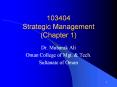 103404  Strategic Management (Chapter 1) PowerPoint PPT Presentation