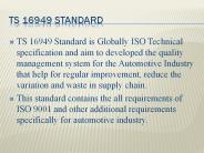 TS 16949 Standard Certification