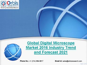 Global Digital Microscope  Industry Market Research Report 2016