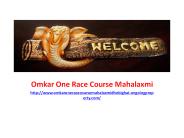 Omkar One Race Course
