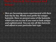 Men's hairstyle for Autumn and Winter