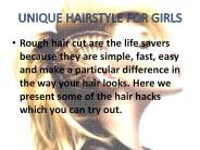 Unique Hairstyle for Girls