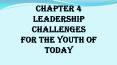 Chapter 4 Leadership Challenges For The Youth of Today PowerPoint PPT Presentation