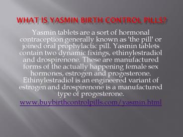 How to use Yasmin to Avoid Unwanted Pregnancy