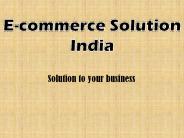 E-commerce solution India