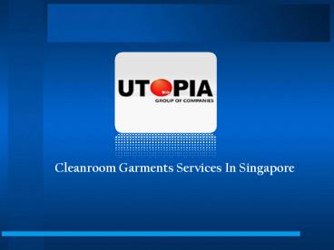 Cleanroom Products In Singapore