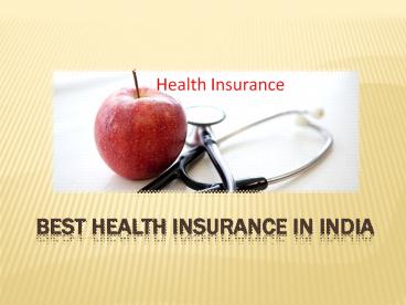 The Problems with Health Insurance in India