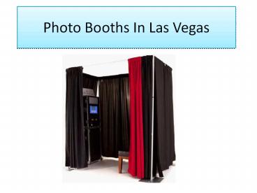 Photo Booths in Las Vegas