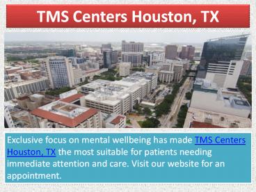 TMS Centers Houston, Tx