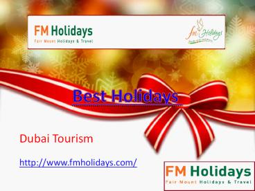 Affordable Holiday Packages