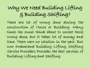 Building Lifting Shifting Services