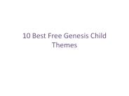 10 Best Child Themes