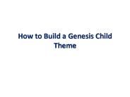 How to build........