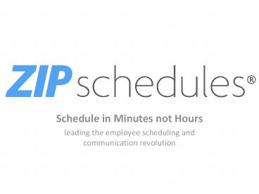 Employee Scheduling and Communication revolution