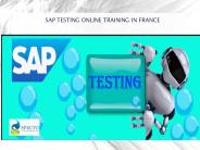 sap testing online training in france