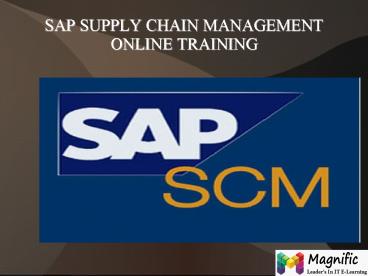 sap scm online training in canada